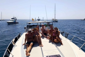 Privat yachtutflykt med gourmetgrill och solnedgång till Papagayos stränder