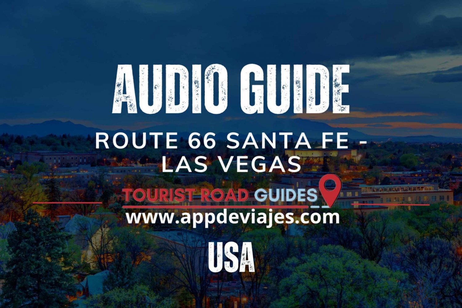 App Self-drived road Route 66 Santa Fe - Las Vegas