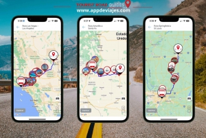 App Zelf gereden route Route 66 Santa Fe - Las Vegas
