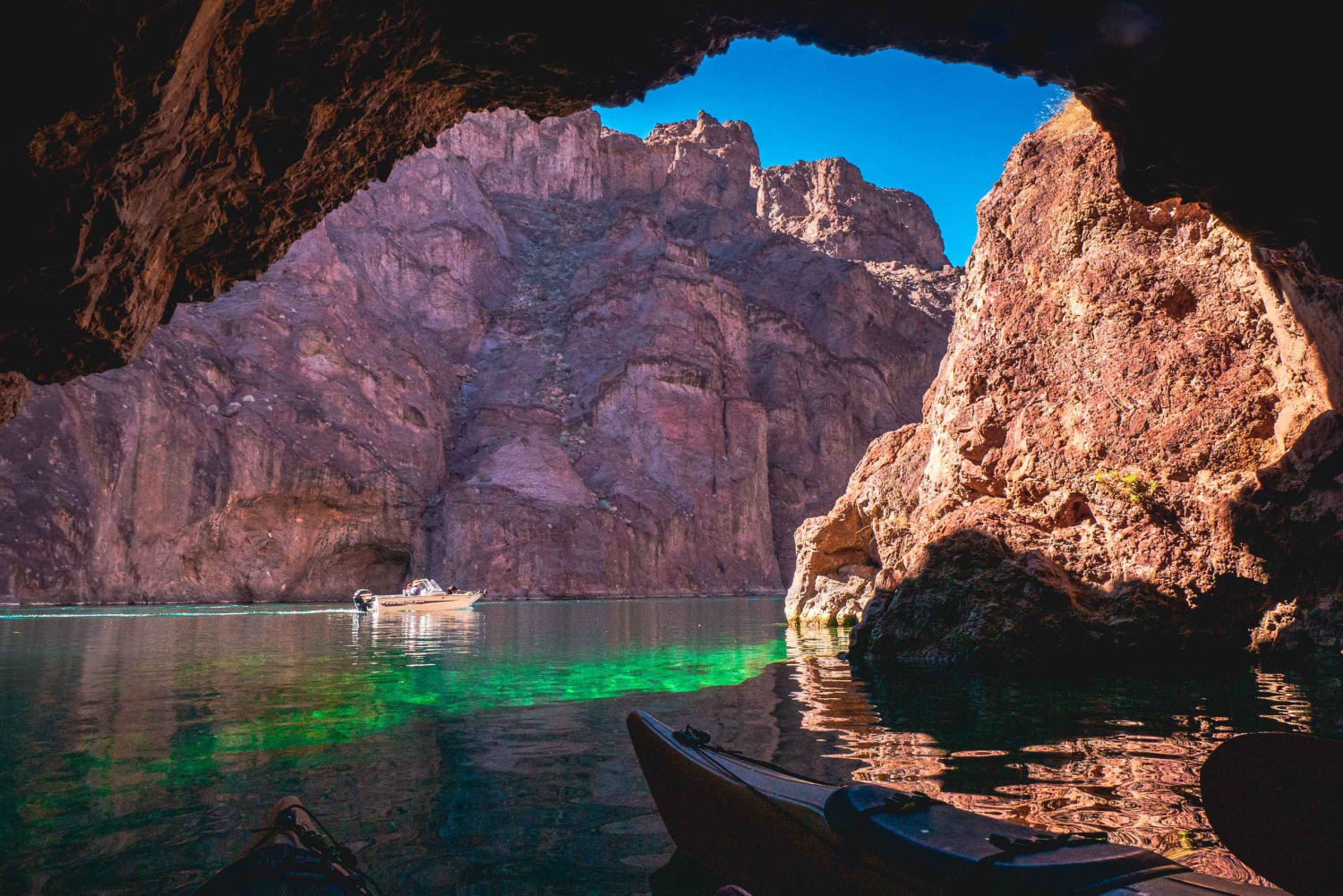 Desde Las Vegas Excursión guiada en kayak por la Cueva Esmeralda