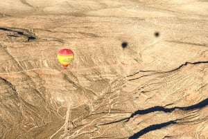 Desde globo aerostático amanecer desierto Mojave