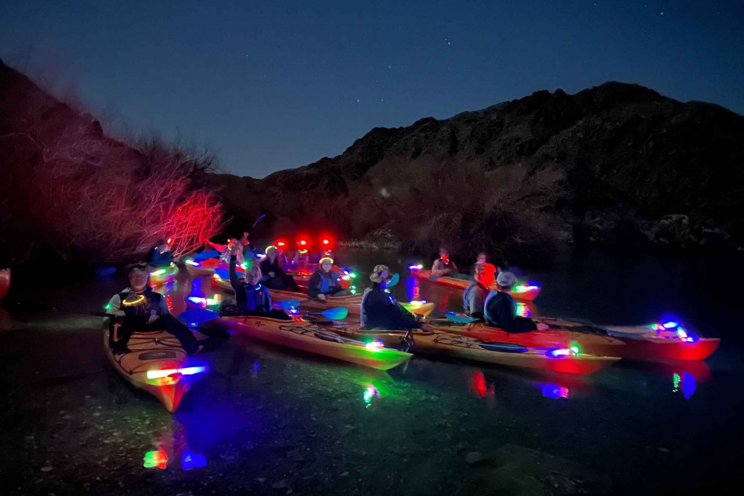 Depuis Las Vegas : Excursion en kayak au clair de lune dans le Black Canyon