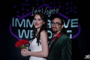 Las Vegas: Bryllup i gotisk kapell med fotografering inkludert