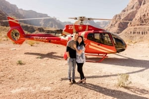 Grand Canyon Helikopter Landing Tour med Vegas Strip