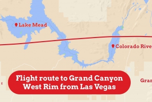 Tour du Grand Canyon en hélicoptère avec le Strip de Vegas