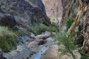 Wanderung zu den heißen Quellen am Goldstrike Canyon mit sechs dampfenden Wasserfällen