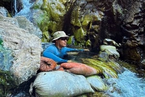 Wanderung zu den heißen Quellen am Goldstrike Canyon mit sechs dampfenden Wasserfällen