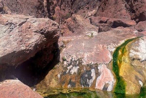Wanderung zu den heißen Quellen am Goldstrike Canyon mit sechs dampfenden Wasserfällen