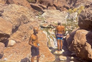 Wanderung zu den heißen Quellen am Goldstrike Canyon mit sechs dampfenden Wasserfällen