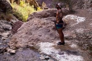 Wanderung zu den heißen Quellen am Goldstrike Canyon mit sechs dampfenden Wasserfällen