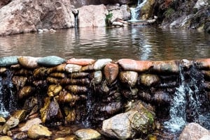 Wanderung zu den heißen Quellen am Goldstrike Canyon mit sechs dampfenden Wasserfällen