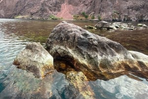 Wanderung zu den heißen Quellen am Goldstrike Canyon mit sechs dampfenden Wasserfällen