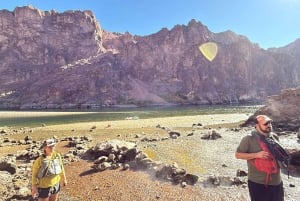 Wanderung zu den heißen Quellen am Goldstrike Canyon mit sechs dampfenden Wasserfällen