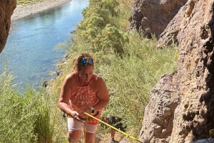 Wandeltocht naar de warmwaterbronnen bij Goldstrike Canyon Six Steamy Waterfall