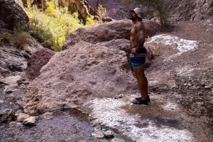 Wandeltocht naar de warmwaterbronnen bij Goldstrike Canyon Six Steamy Waterfall