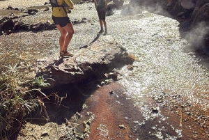 Wandeltocht naar de warmwaterbronnen bij Goldstrike Canyon Six Steamy Waterfall