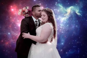 Las Vegas: Bryllup i det kosmiske rum + spektakulær fotografering
