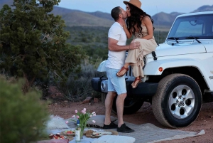 Las Vegas: Picnic di coppia e tour serale in jeep fuoristrada