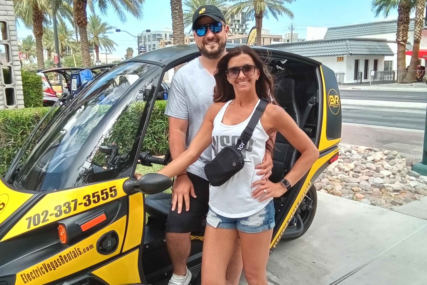 Las Vegas: Electric EVR car rental on the Las Vegas Strip