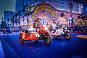 Las Vegas: scintillante tour serale in sidecar della vita notturna