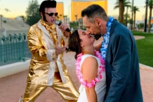 Las Vegas: Goldene Elvis-Gelübdeerneuerung oder Hochzeit am Welcome Sign
