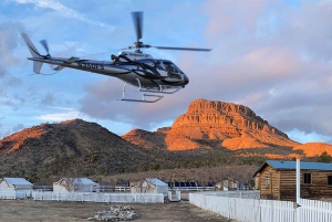 Las Vegas: Grand Canyon-Hubschrauberflug & Ranch-Abenteuer mit Bus