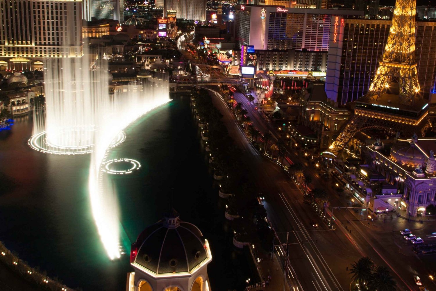 Las Vegas : Visite nocturne du Strip de Las Vegas avec guide espagnol