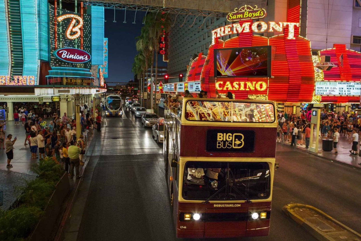 Las Vegas : Expérience nocturne au Neon Museum et visite en bus à toit ouvert