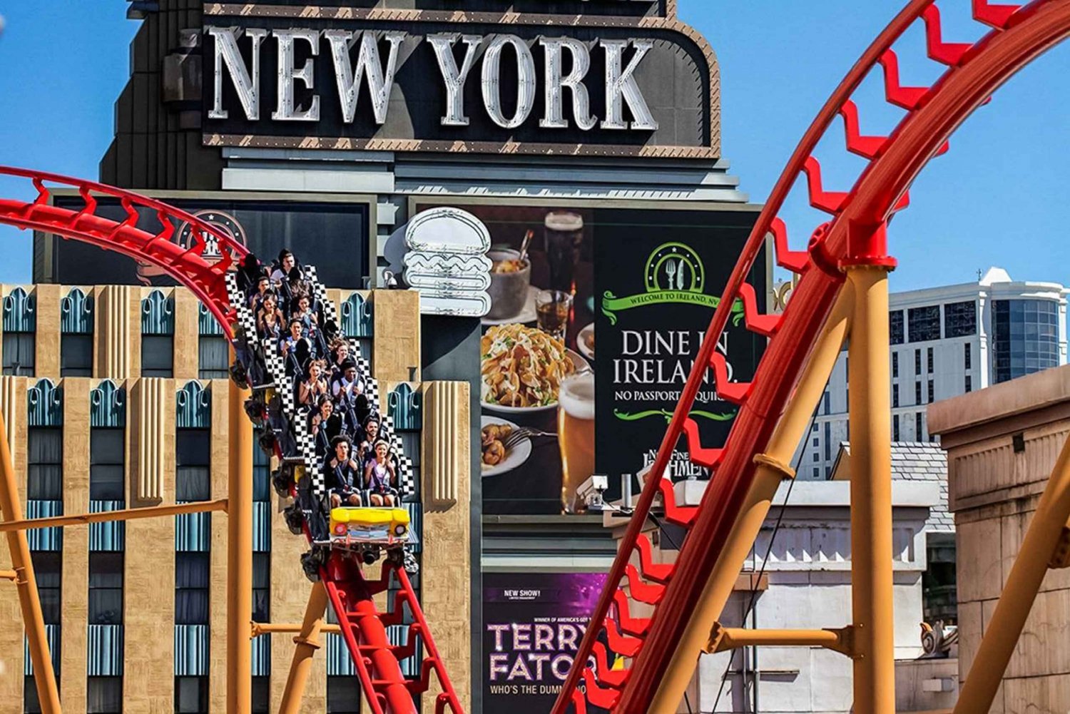Las Vegas: New York-New York Hotel Big Apple Coaster Ride
