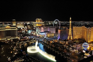 Las Vegas: Natlig helikopterflyvning over Las Vegas Strip