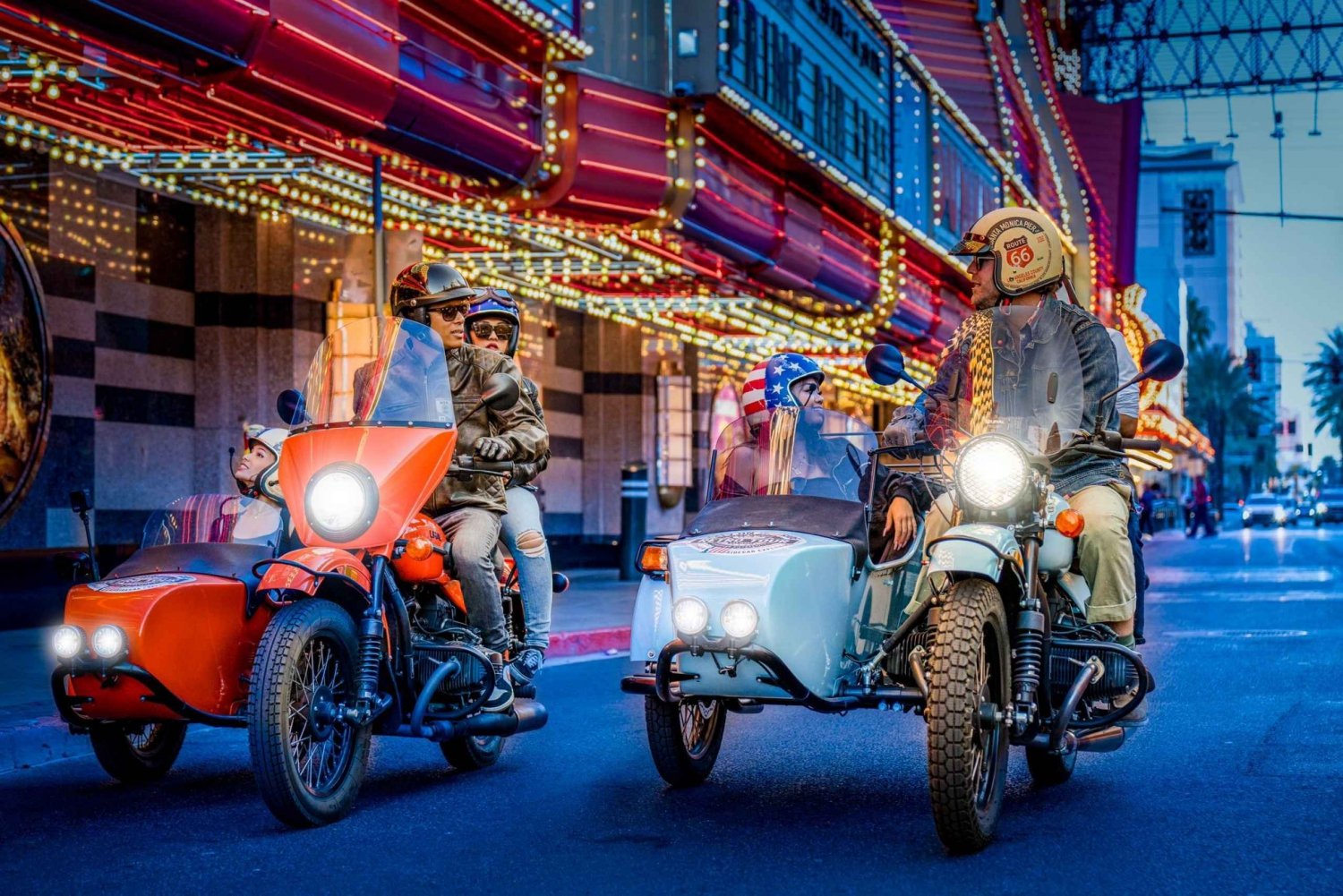 Las Vegas: Sidecar Tour über den Las Vegas Strip bei Nacht