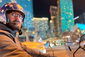 ラスベガス：夜のラスベガス ストリップのサイドカー ツアー