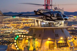 Las Vegas: Helikopterflyvning om natten over The Strip