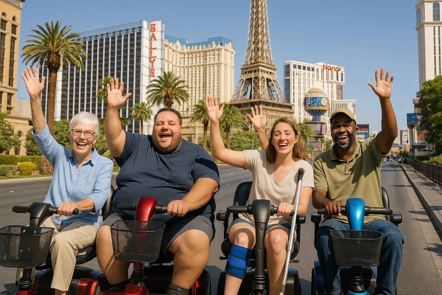 Las Vegas Strip: Mobility Scooter Tour W/ Lunch