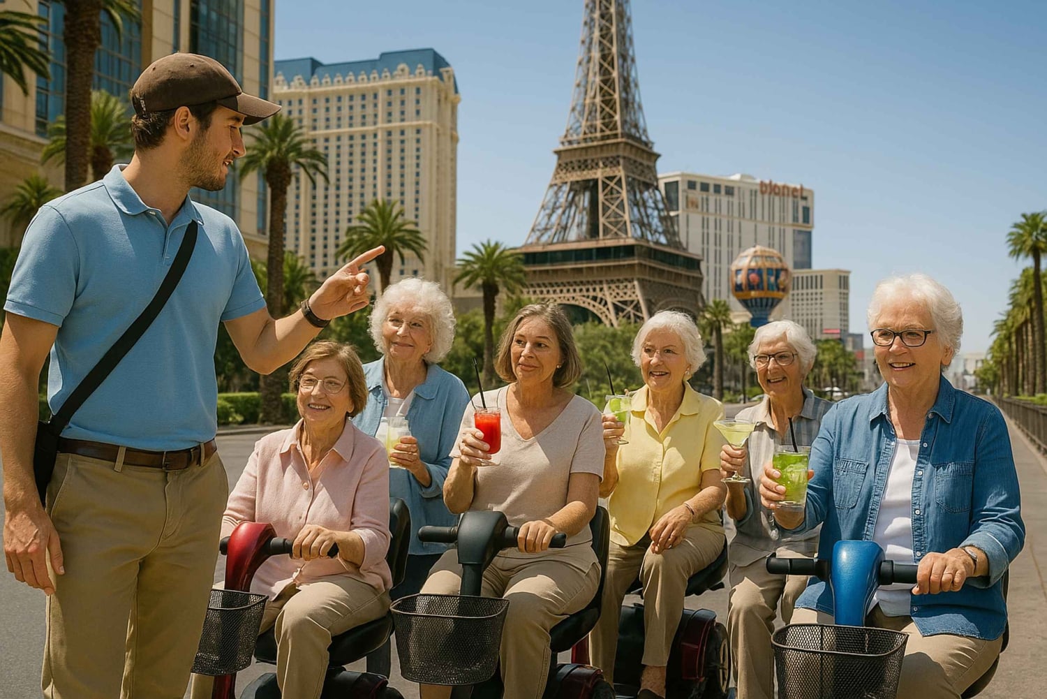 Las Vegas Strip: Mobility Scooter Tour W/ Lunch