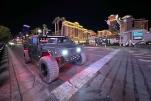 Passeio turístico pela Strip de Las Vegas num Hummer militar aberto