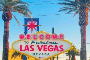 Las Vegas : West Rim, Hoover Dam, Joshua Tree, panneau de bienvenue