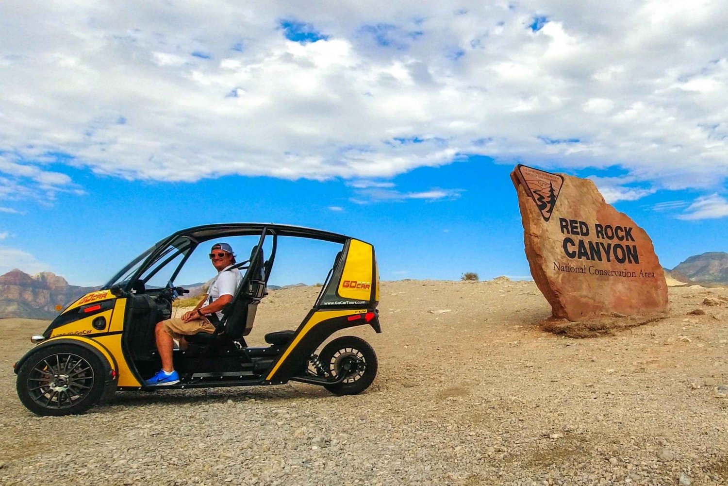 Las Vegas: Red Rock Canyon-biljett och audiotur i en GoCar