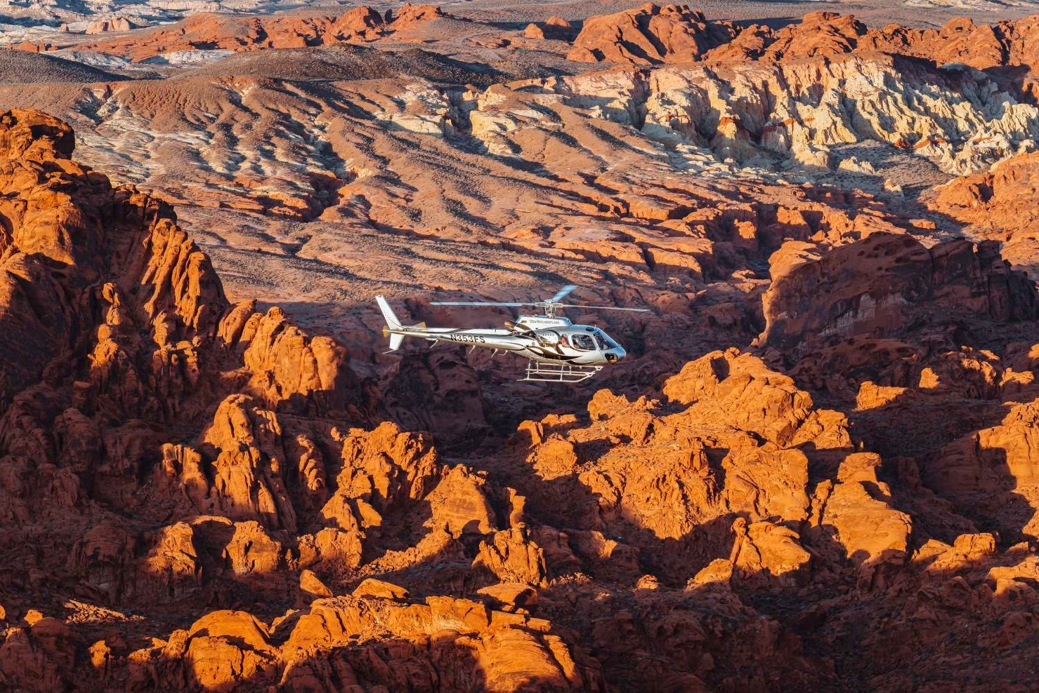 Las Vegasissa: Valley of Fire Helikopteri maisemalaskuineen