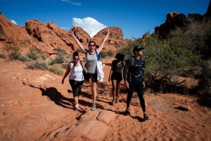 Wandeltocht met gids door Valley of Fire & avontuur in de Mojavewoestijn