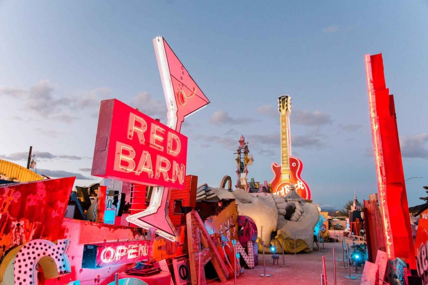 Vegas: Neon Museum Evening Experience with Open-Top Bus Tour