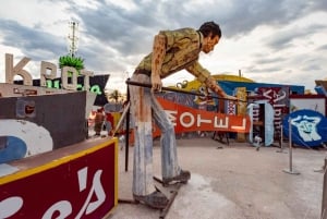 Vegas: Neon Museum Night Tour with Open-top Bus