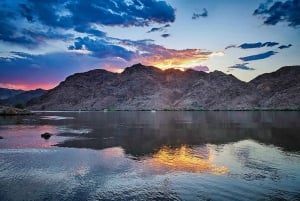 Willow Beach: Emerald Cave Sunset Tour w/ Campfire & Dinner