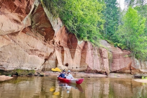 Desde Riga: Excursión de un día entero en kayak por el pintoresco valle del río Gauja
