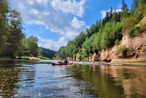 Desde Riga: Excursión de un día entero en kayak por el pintoresco valle del río Gauja