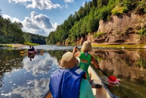 From Riga: Full-Day Scenic Gauja River Valley Kayaking Trip