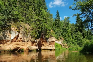 From Riga: Full-Day Scenic Gauja River Valley Kayaking Trip