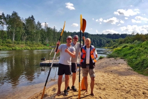 From Riga: Full-Day Scenic Gauja River Valley Kayaking Trip