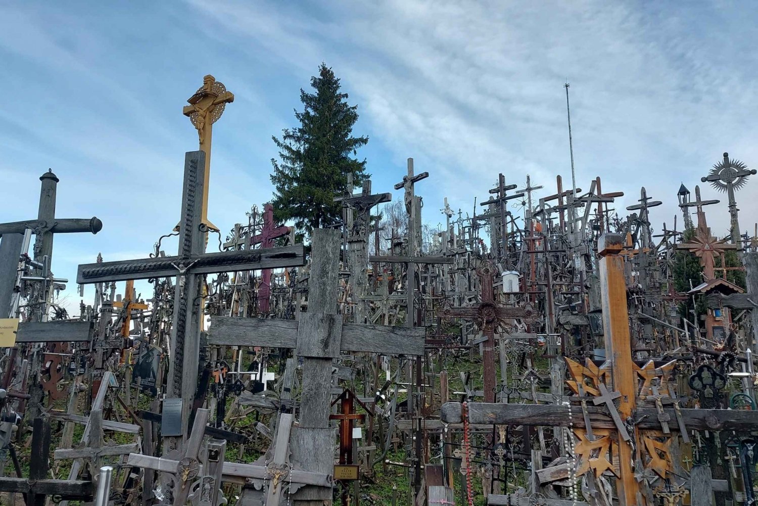 From Riga: Hill of Crosses and Jelgava Day Trip and back.