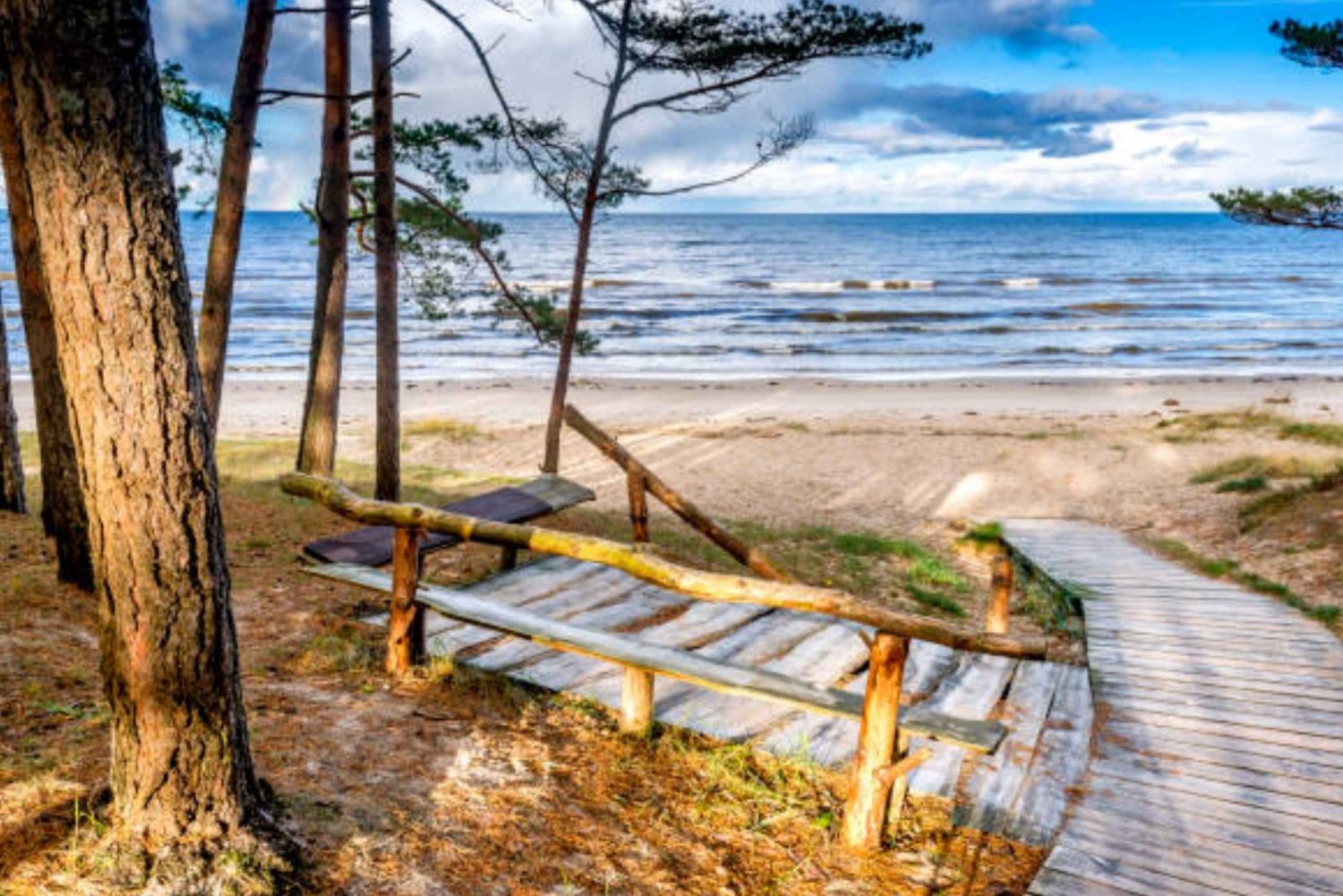 Depuis Riga, Jurmala, parc national de Kemeri, Kuldiga, plage et pique-nique